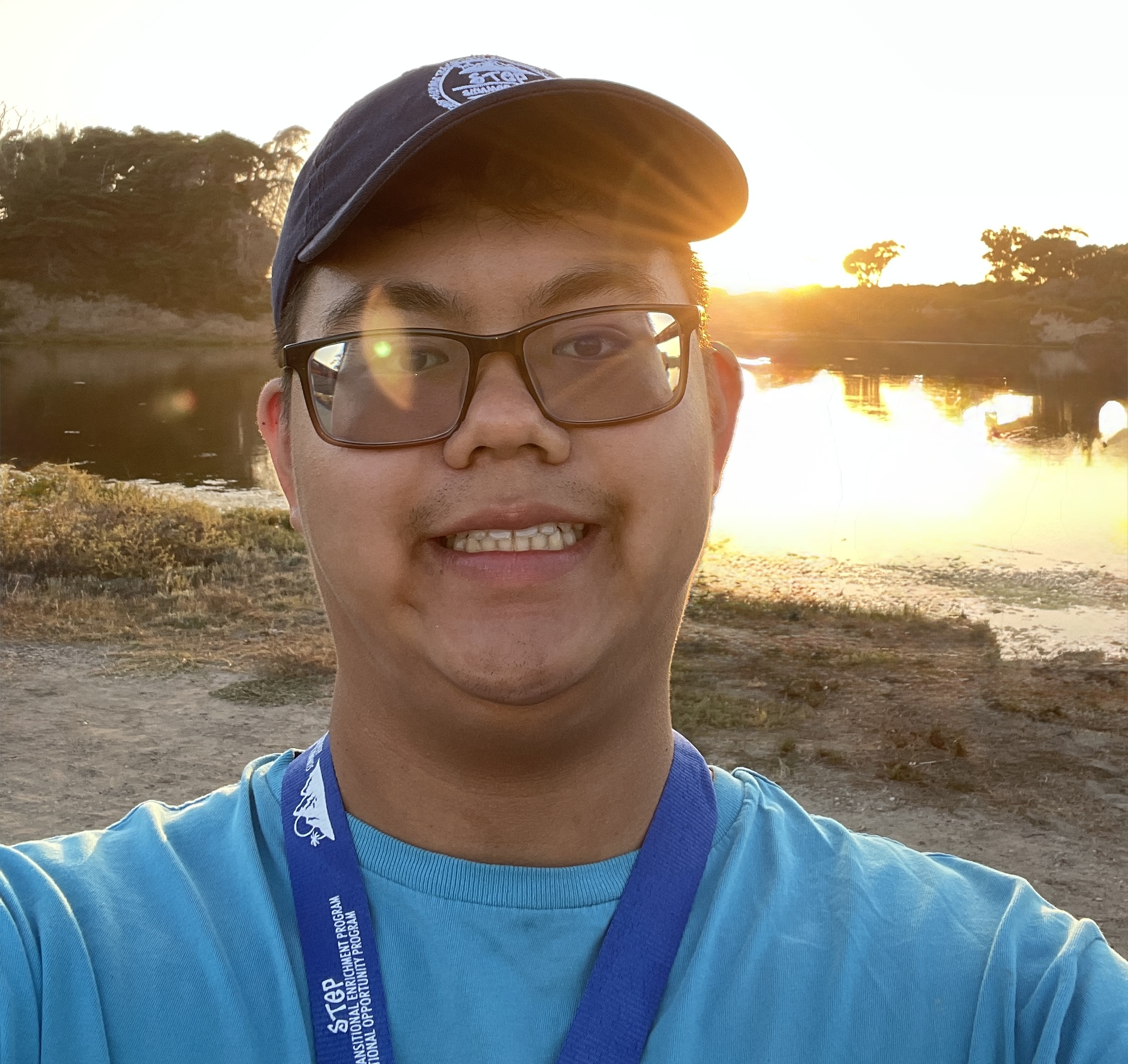 image of me at UCSB Campus Point, overlooking the ocean!